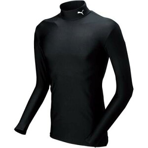 【ジュニア】PUMA プーマ 長袖 インナーシャツ ジュニア  キッズ ハイネック サッカー フットサル 920481 01 ブラック 黒  プレゼント ギフト