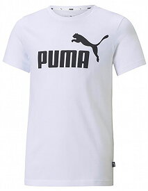 PUMA（プーマ）　ESSロゴTシャツホワイト　ホワイト　白(pj-588982-02) Tシャツ スポーツ用品　プレゼント　ギフト