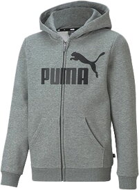 PUMA（プーマ）　ESSビッグロゴフーデッドジャケットTRMEDIUMGRYH　(pj-848437-03) スウェット・トレーナー スポーツ用品　プレゼント　ギフト