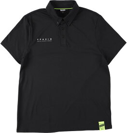 SPAZIO（スパッツィオ）　鹿子ポロシャツブラック　黒　(fel-tp0597-02) ポロシャツ フットサル サッカー　プレゼント　ギフト