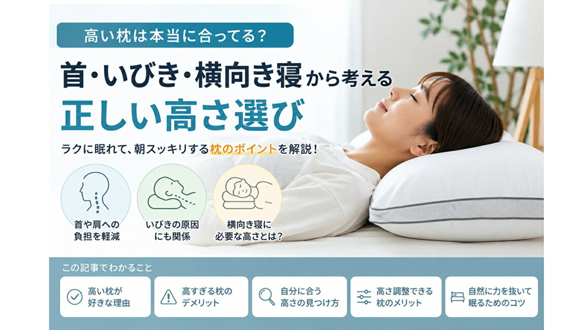 楽天市場 | 眠りと癒しの専門店ASMOT - 高い枕は本当に合ってる？首 