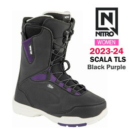 40％OFF!!! 23-24 NITRO SNOWBOARD BOOTS SCALA TLS 2024 ナイトロ スノーボードブーツ スカラ TLS Black/ Purple　正規品 送料無料