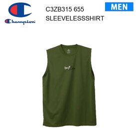 【メール便】24ss チャンピオン Champion スリーブレスシャツ オリーブ C3-ZB315 カラー 655 メンズ 正規品