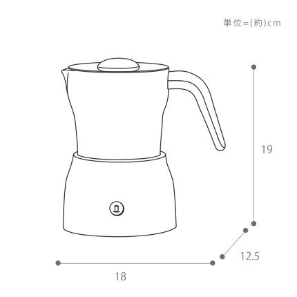 カフェメーカー,mocomini,ミルクフォーム,ミルクフロッサー,おしゃれ,キッチン家電,カプチーノ,レシピ付,ライトベージュ,ネイビー