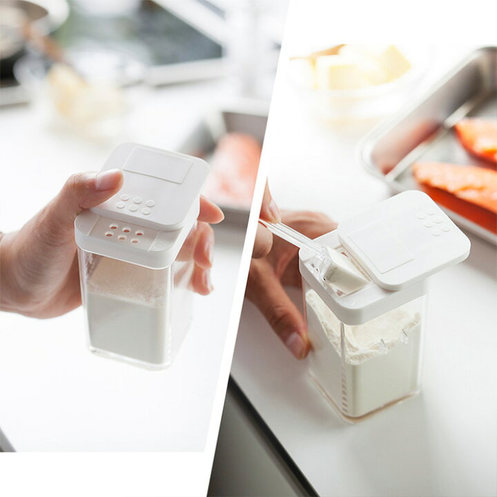 楽天市場 山崎実業 小麦粉 スパイスボトル タワー Tower おしゃれ 調味料入れ キャニスター 保存容器 小麦粉 塩 コショウ スパイス 片手で開閉 容器 スプーン キッチン小物 ホワイト ブラック 3234 3235 Yamazaki タワーシリーズ ヤマソロ公式 A La Mode