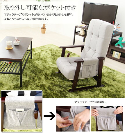 座椅子,肘付き,リクライニング,ハイバック,肘掛け,ロータイプ,リラックスチェア,リクライニングチェア,フロアチェア,無段階,レバー,プレゼント,母の日,父の日,腰痛,敬老,正座,コンパクト,肘付座椅子,宴うたげ