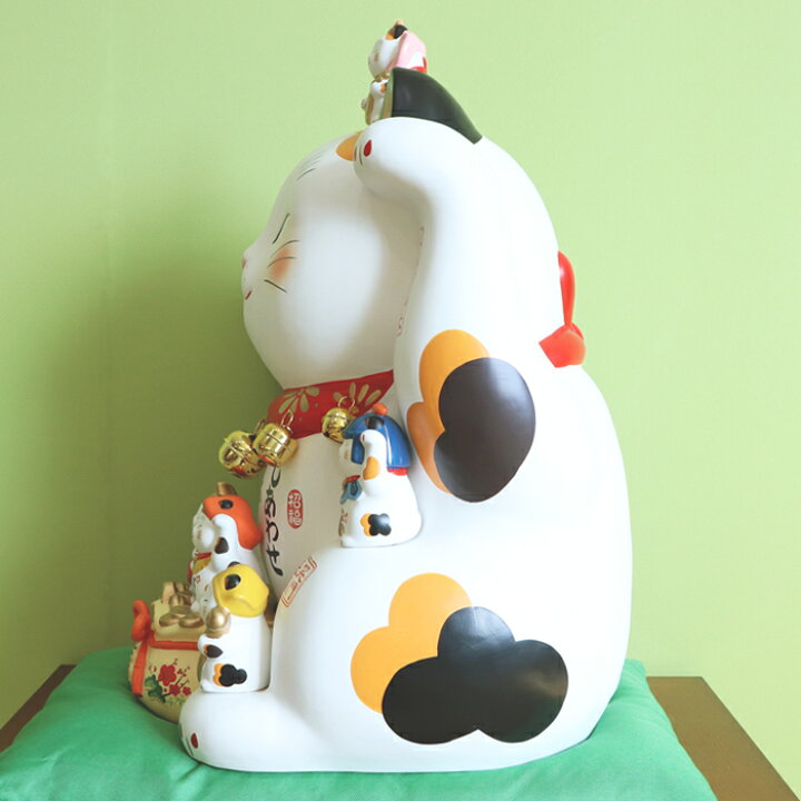 楽天市場】[400円クーポン配布中]【豪華特典2個付き】招き猫 置物 陶器 