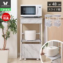 [400円クーポン配布中]【1年保証&当店限定特典付】レンジラック レンジ台 おしゃれ キッチンラック キッチンボード 収納 引出し付き スライドラック 50幅 キャスター付き コンセント付き レンジボード ワゴン 炊飯器 電気ケトル 家電 エコー Echo