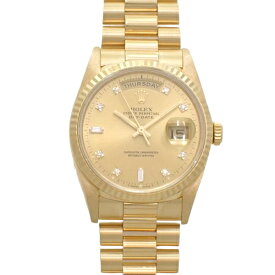 【保証書付】 ロレックス 18238A デイデイト YG E番(1990年～1991年) 自動巻き 腕時計 1990年11月購入 ゴールド メンズ 40802073248 【中古】【アラモード】