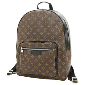 LOUIS VUITTON(ルイ・ヴィトン) モノグラム・マカサー ジョッシュ リュック・バックパック 肩掛け ショルダー モノグラムマカサー ブラウン茶 ブラック黒 シルバー金具 M41530 メンズ 40802076583【中古】【アラモード】