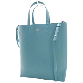 CELINE(セリーヌ) カバ スモール トートバッグ 2WAY ショルダーバッグ ハンドバッグ グレインドカーフスキン ブルー青 ゴールド金具 189813 レディース 40802081207【中古】【アラモード】