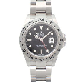 【保証書付】 ロレックス 16570 エクスプローラー 2 SS Z番(2006年) 自動巻き 腕時計 ブラック シルバー メンズ 40802082675 【中古】【アラモード】