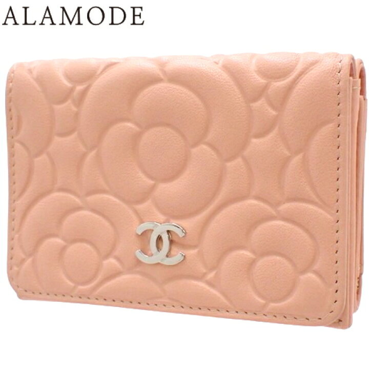 CHANEL(シャネル) カメリア エンボス スモール フラップウォレット  
