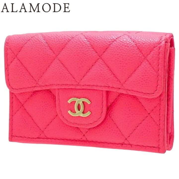 楽天市場】CHANEL(シャネル) マトラッセ ココマーク 三つ折り財布 