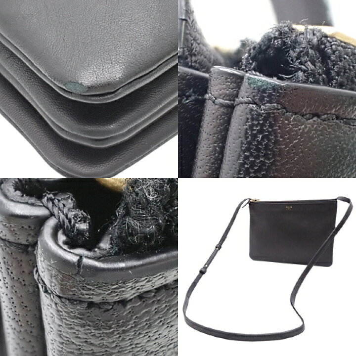 楽天市場】CELINE(セリーヌ) トリオ ラージ ショルダーバッグ 旧ロゴ  