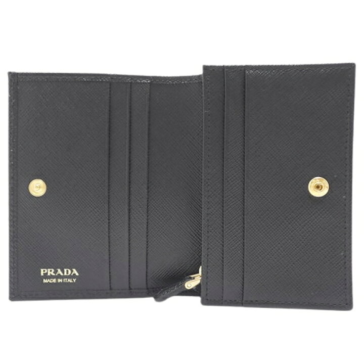 楽天市場】PRADA(プラダ) トライアングルロゴ 二つ折り財布 コンパクト 
