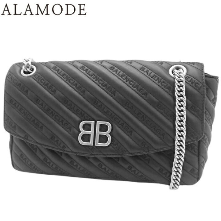楽天市場】BALENCIAGA(バレンシアガ) BBラウンド チェーンショルダー 