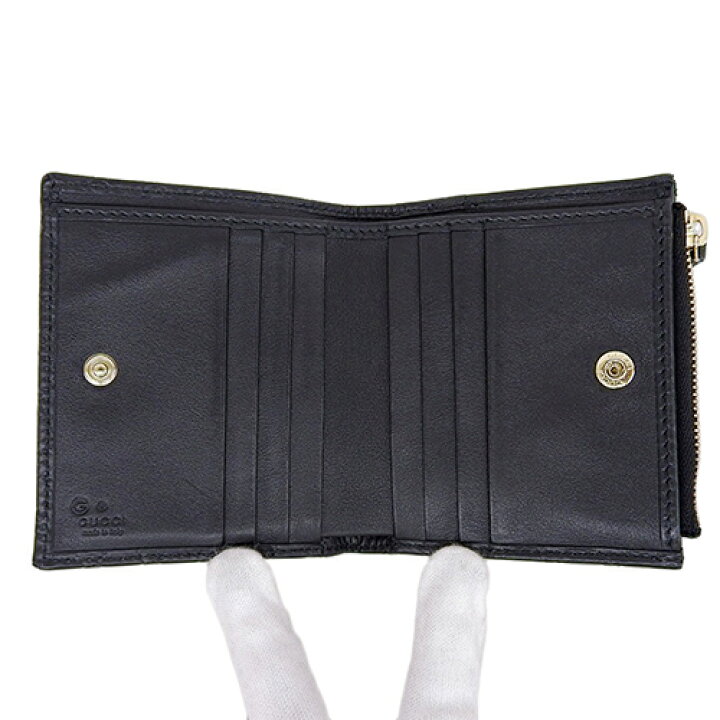 楽天市場】GUCCI(グッチ) マイクログッチシマ 二つ折り財布 コンパクト  