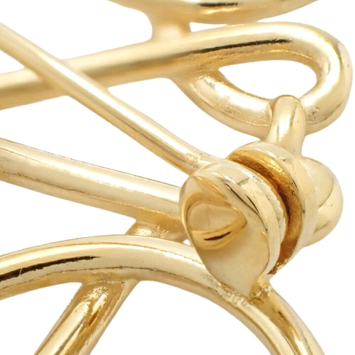 ロエベ/LOEWE アナグラム さがさ ブローチ 111.25.020 ゴールド【中古  