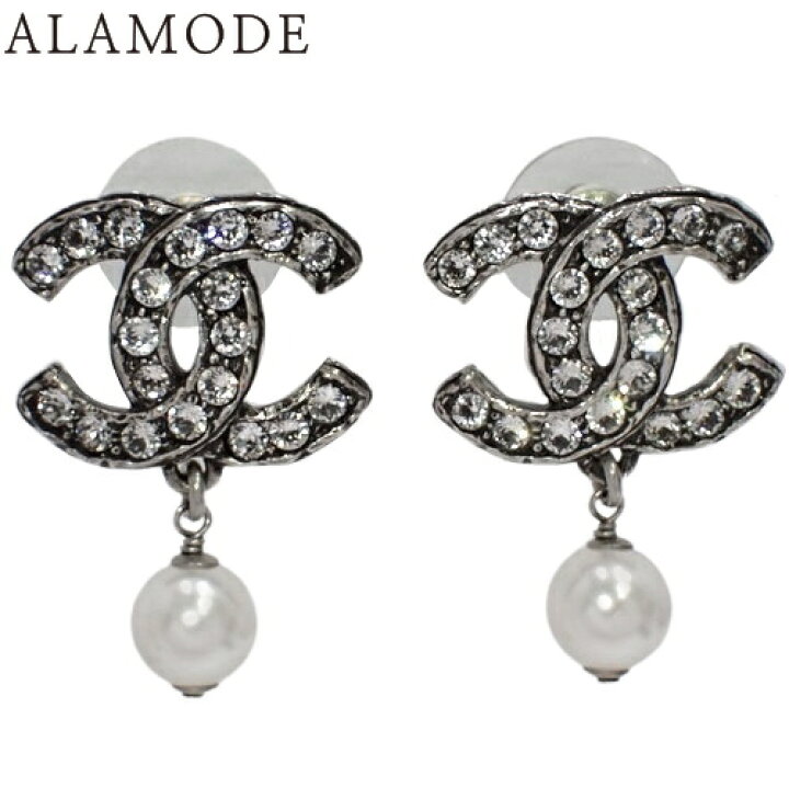 楽天市場】CHANEL(シャネル) ココマーク パール スイングピアス メタル  