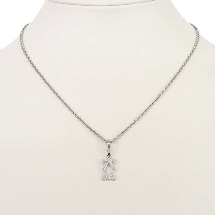 楽天市場】CARTIER(カルティエ) 2C ダイヤモンド ネックレス K18 