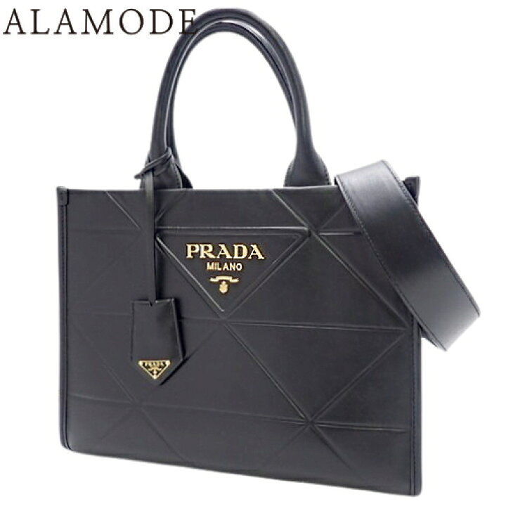 楽天市場】PRADA(プラダ) シンボル トップステッチ スモールバッグ  