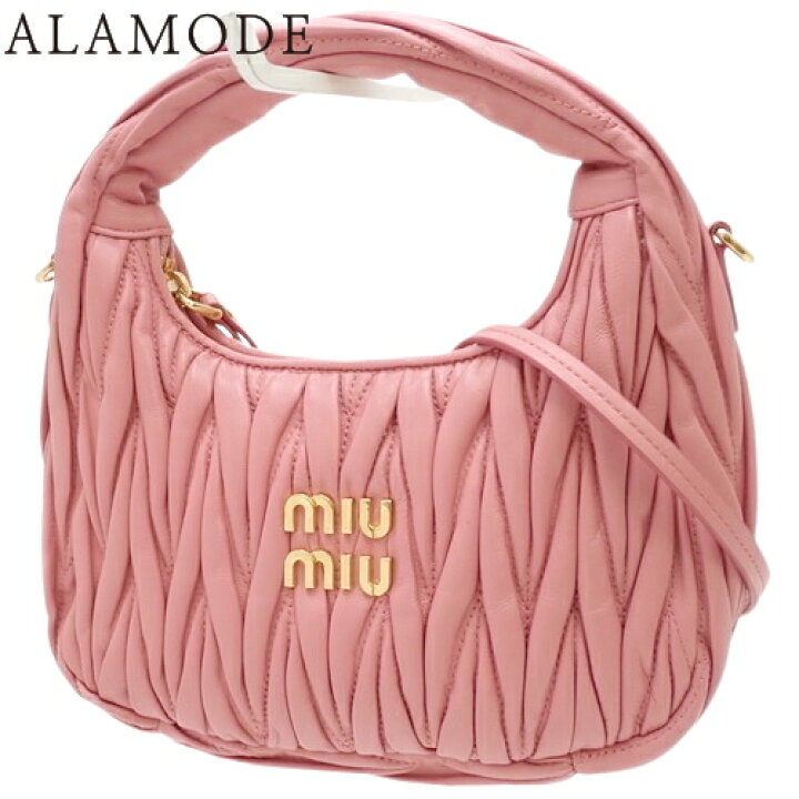 楽天市場】MIUMIU(ミュウミュウ) マテラッセ ワンダーホーボーバッグ 