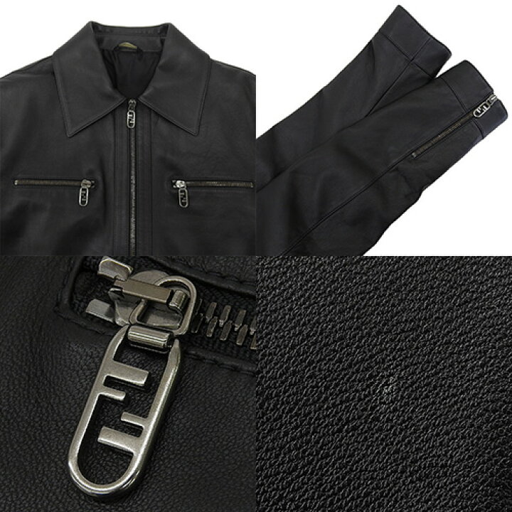 楽天市場】FENDI(フェンディ) レザージャケット アウター 46 