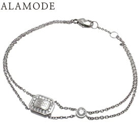 【保証書付】 HARRY WINSTON(ハリーウィンストン) HWロゴ ブレスレット ダイヤモンド BRDWDRDLHWL K18 ホワイトゴールド WG ブレスレット アクセサリー ジュエリー 1PD シルバー銀 レディース 41100058285【中古】【アラモード】