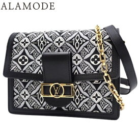 LOUIS VUITTON(ルイ・ヴィトン) モノグラム・ジャガード Since1854 ドーフィーヌMM ショルダーバッグ 肩掛け 斜め掛け クラッチバッグ キャンバス レザー モノグラム・ジャガード ブラック黒 ゴールド金具 M57211 レディース 40802127678【中古】【アラモード】