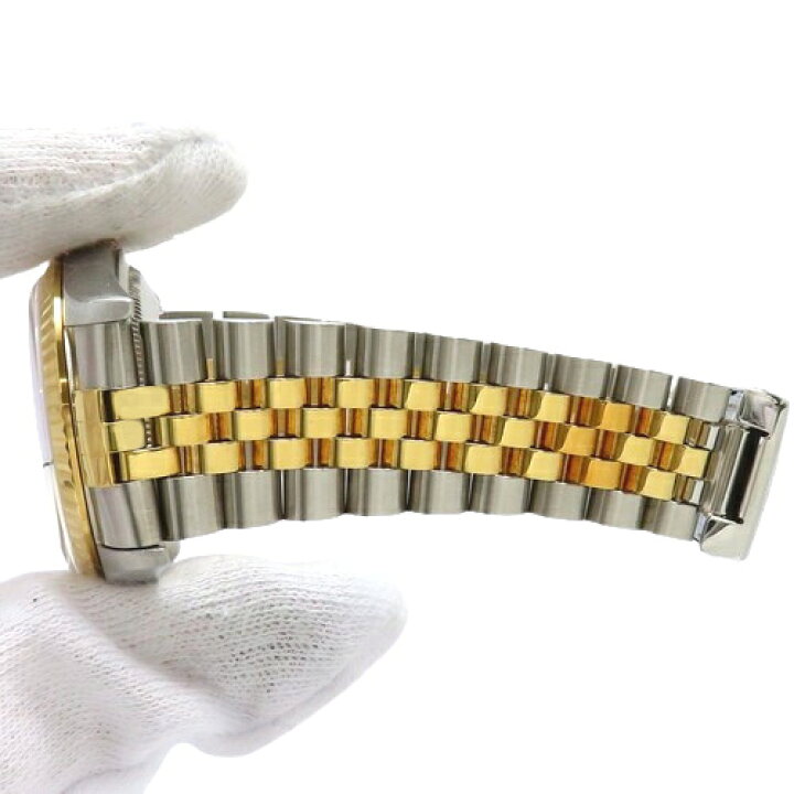 楽天市場】【保証書付】ロレックス 16233 デイトジャスト YG SS W番  