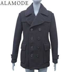 BURBERRY(バーバリー) ダブルブレスト ピーコート アウター アパレル ファッション M ウール ネイビー紺 メンズ 40802135539【中古】【アラモード】【秋冬】