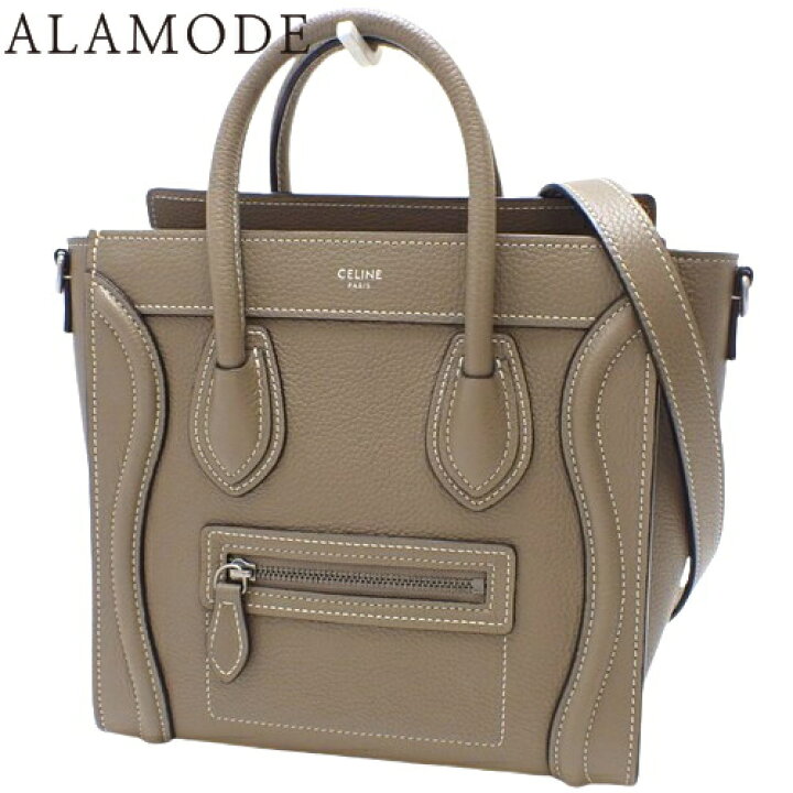 楽天市場】CELINE(セリーヌ) ラゲージ ナノショッパー ハンドバッグ 
