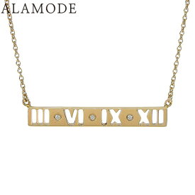 TIFFANY&Co.(ティファニー) アトラスバー ネックレス ダイヤモンド K18 ピンクゴールド PG ネックレス ジュエリー ピンクゴールド レディース 41100074425【中古】【アラモード】