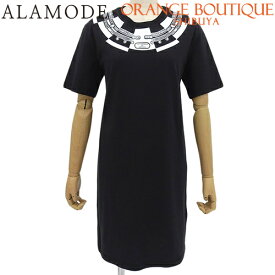 HERMES(エルメス) Le Tresor de Medor Tシャツワンピース ブラック黒 ホワイト白 コットン セットアップ/ワンピース 2022年 アパレル ファッション 半袖 レディース 40802145810【中古】【アラモード】