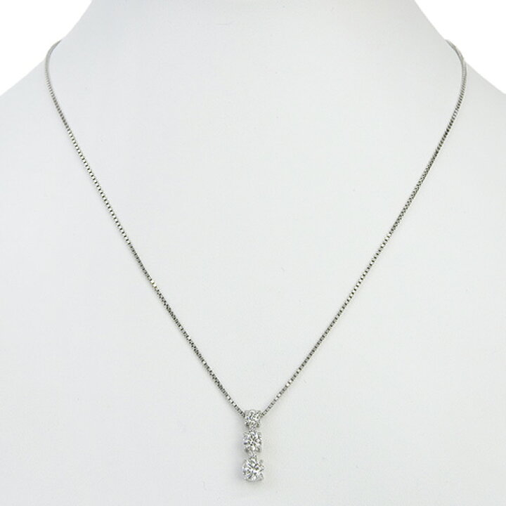 楽天市場】D1.003/D0.03 3Pダイヤ ネックレス Pt850プラチナ Pt900  