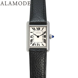 カルティエ タンクマスト WSTA0042 ステンレススチール クオーツ 腕時計 ホワイト ブラック レディース 40101799243【中古】【アラモード】