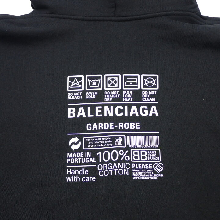 楽天市場】BALENCIAGA(バレンシアガ) ケアラベル バックプリント ロゴ  