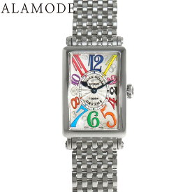 【保証書付】フランクミュラー ロングアイランド カラードリーム 902QZ COLOR DREAMS SS クオーツ 腕時計 シルバー レディース 41100084993【中古】【アラモード】