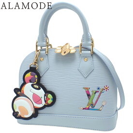 LOUIS VUITTON(ルイ・ヴィトン) エピ LV × TM アルマ BB ハンドバッグ 村上隆コラボ 2WAY ショルダー 肩掛け エピレザー ブルーニュアージュ ライトブルー水色 ゴールド金具 M14197 レディース 40802161206【中古】【アラモード】