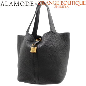 HERMES(エルメス) ピコタンロックMM ブラック黒 トリヨンクレマンス ゴールド金具 Z刻印 ハンドバッグ トートバッグ レディース 40802162893【中古】【アラモード】