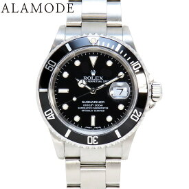 【保証書付】ロレックス 16610 サブマリーナー SS F番 自動巻き 腕時計 2005年3月購入 ブラック シルバー メンズ 41100090119【中古】【アラモード】
