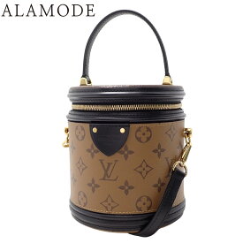 LOUIS VUITTON(ルイ・ヴィトン) モノグラム・リバース カンヌ ハンドバッグ 2WAY ショルダー 肩掛け バニティ モノグラムキャンバス カーフ モノグラム・リバース キャンバス ブラウン茶 ブラック黒 ゴールド金具 M43986 レディース 40802156632【中古】【アラモード】