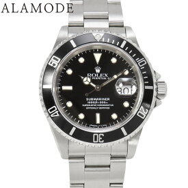 【保証書付】ロレックス サブマリーナー デイト トリチウム 16610 SS S番 ブラック 自動巻き メンズ 41100092080【中古】【アラモード】