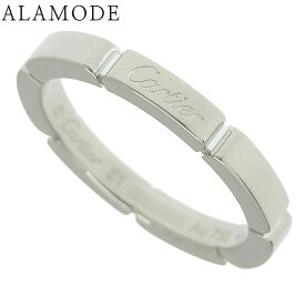 CARTIER(カルティエ) マイヨン パンテール リング ホワイトゴールド K18WG 指輪 ジュエリー 10.5(50.5)号 シルバー銀 レディース 40802162656【中古】【アラモード】