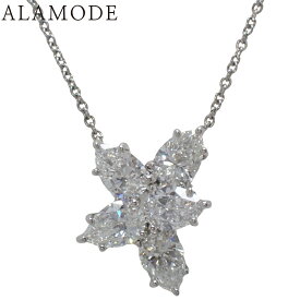 【保証書付】HARRY WINSTON(ハリーウィンストン) ウィンストン・クラスター・ペンダント ミディアム ダイヤモンド PEDPCLWC プラチナ Pt950 ネックレス アクセサリー ジュエリー シルバー銀 レディース 40802172290【中古】【アラモード】