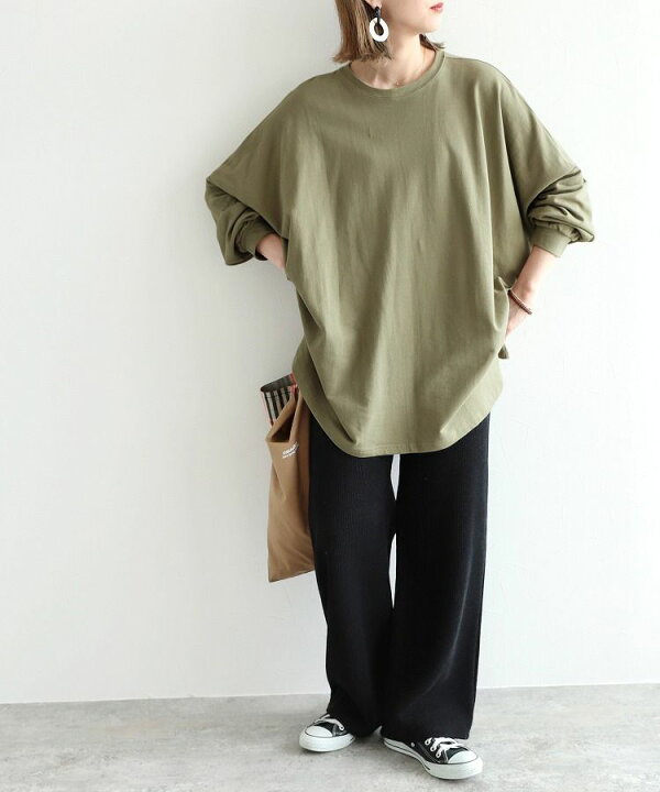 楽天市場】美品登場☆ 長袖 tシャツ レディース 長袖 ゆとりがあるー 