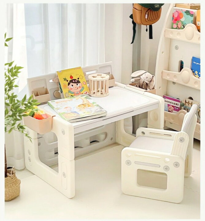 楽天市場】美品登場☆キッズデスク チェア セット 多機能 折りたたみ 