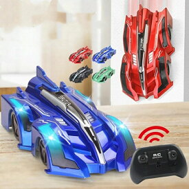 エアロブレイク 壁も天井も走破 ラジコン ラジコンカー 車 子供向け 壁 壁を走る 壁を登るラジコンカー床 激走カー 360°回転 電動RCカー 車おもちゃ USB充電クライミングカー LEDライト付き内蔵式バッテリー