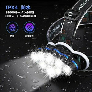 �ŐV�d�l LED�w�b�h���C�g �������[���� �w�b�h���C�g�@�ō��P�x �[�d�� �Y�[���@�\�@4�i�K�̓_�����[�h �o�R ��ނ� �A�E�g�h�A��� SOS